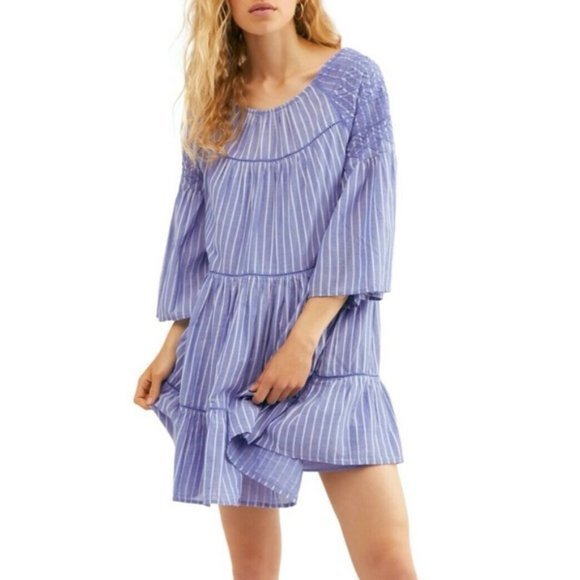 Free People Lola Embroidered Mini Dress. XS - Picture 3 of 13